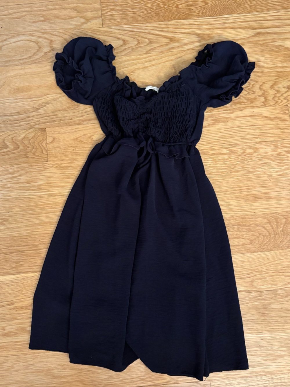 Altar'd State Navy Blue Smocked Top Dress - Picture 2 of 4
